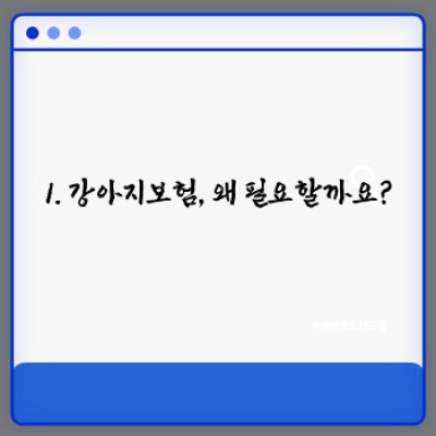 강아지보험, 나에게 꼭 필요할까? 똑똑하게 선택하는 보험 가이드