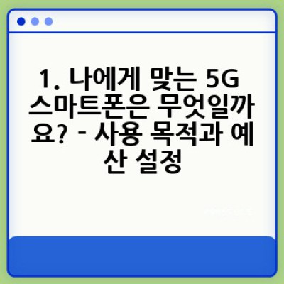 2024 똑똑한 5G 스마트폰 구매 가이드: 핵심 기능부터 통신사 선택까지 완벽 정복!