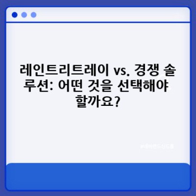 레인트리트레이: 장단점 비교 및 성공적인 도입 사례 분석 -  비즈니스 성장을 위한 최적의 선택인가?