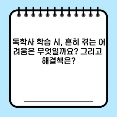 독학사 성공의 열쇠: 독학사 학습심리학 완벽 가이드 & 효과적인 학습 전략