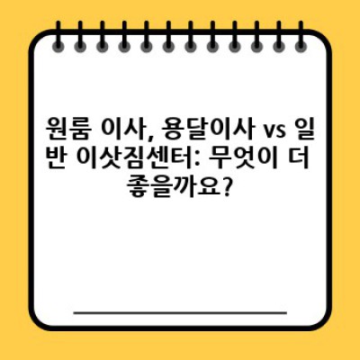 거창 가조면 사병리 원룸이사, 소형이사 용달이사 완벽 가이드: 비용, 업체 선택, 주의사항까지!