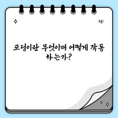 간단한 코딩 시작하기: 나만의 프로그램 만들기, 어렵지 않아요!